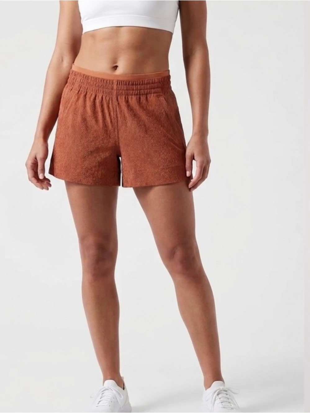 Athleta Echo Short Burnt Orange 5” Inseam